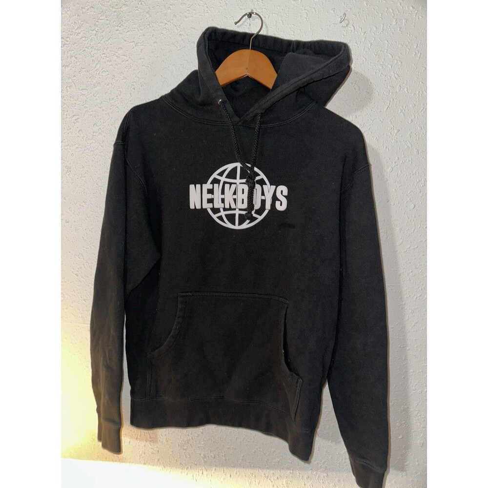 NELK Boys Sweatshirt Mens Small Logo Hooded Athletic Athleisure Heavyweight